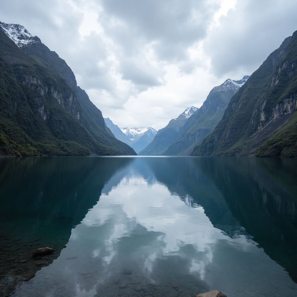 New Zealand fiordland scenery